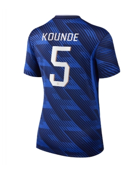 Billige Fotballdrakt Frankrike Jules Kounde #5 Replika Hjemmedrakt Dame VM 2026 Kortermet Billige Fotballdrakt Frankrike Jules Kounde #5 Replika Hjemmedrakt Dame VM 2026 Kortermet